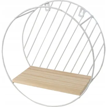 police Police dřevěná DOCHTMANN 29 x 13 cm bílá