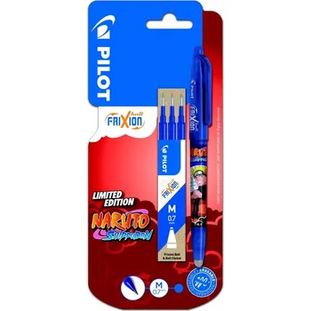 Pilot FriXion Ball Naruto Roller 0,7 mm modré + náplň 3 ks