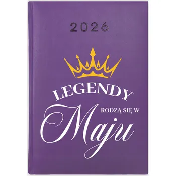 Kalendář Knižkový kalendář 2026 A5 Cute Cups fialový