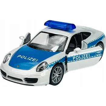 autíčko WELLY PORSCHE 911 991 CARRERA S POLICIE 1:34 NOVÝ KOVOVÝ MODEL
