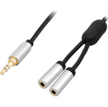 Kabel Blow 91-241# minijack (3,5 mm) – 2x minijack (3,5 mm) 0,15 m