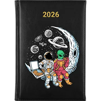 Kalendář Knižní kalendář 2026 A5 FunnyCase černý