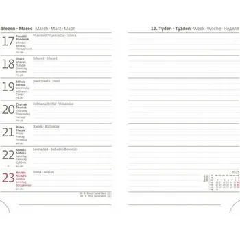 Diář Knižkový kalendář pro podnikatele 2025 Helma černý