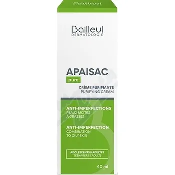 Pleťový krém Apaisac čistící krém na obličej 40ml Bailleul