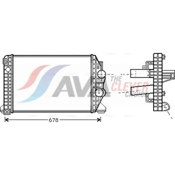 Příslušenství pro turbodmychadlo Chladič turba AVA 20033008