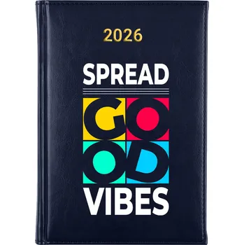 Kalendář Knižkový kalendář 2026 A5 FunnyCase modrý