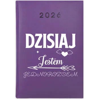 Kalendář Knihový kalendář 2026 A5 fialový