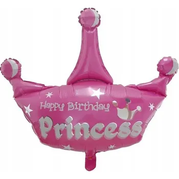 Balónek Fóliový balónek koruna Všechno nejlepší k narozeninám princezno