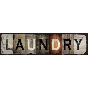 Obraz Plechová cedule Laundry