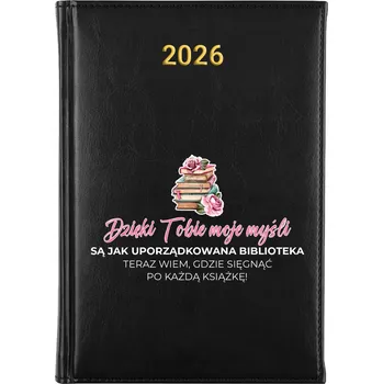 Kalendář Knižní kalendář 2026 A5 FunnyCase černý