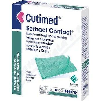 Krytí na ránu Cutimed Sorbact Cont.ant.kr.7x9cm roz.17x28cm 40ks