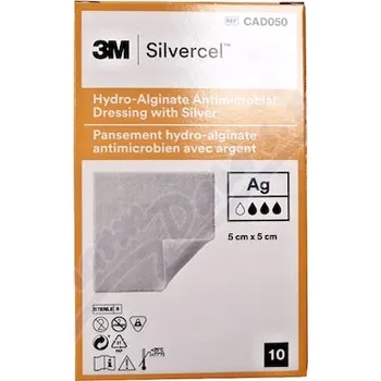 Krytí na ránu Silvercel Hydroalginate krytí 5x5cm 10ks