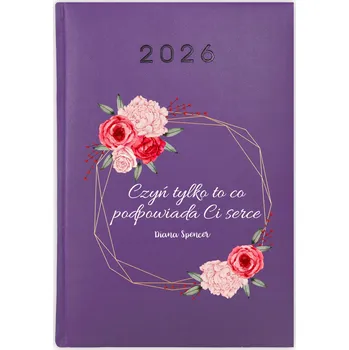 Kalendář Knižní kalendář 2026 A5 FunnyCase fialový