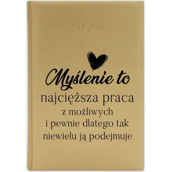 Kalendář Knižní kalendář 2026 A5 FunnyCase zlatý