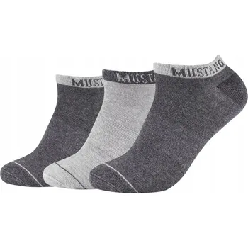 Pánské ponožky Ponožky Mustang , 3 kusy, šedé, velikost 43-46