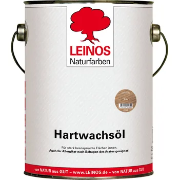 barva a nátěr na dřevo LEINOS 290.212 - Tvrdovoskový olej šedý 2,5lt