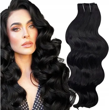 Příčesek Příčesek dlouhé syntetické vlasy černá Althair