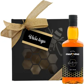 Dárkový potravinový koš Firemní dárky s medovinou Archivní dárková medovina Elisa