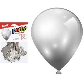 Balónek UNIPAP balónek nafukovací sáček metal 26cm stříbrný 8000190 583045