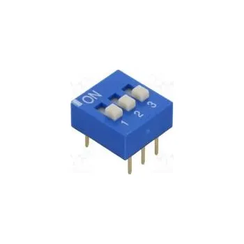 Síťový prvek Přepínač DIP-SWITCH Počet sekcí 3 ON-OFF 0,025A/24VDC pol 2