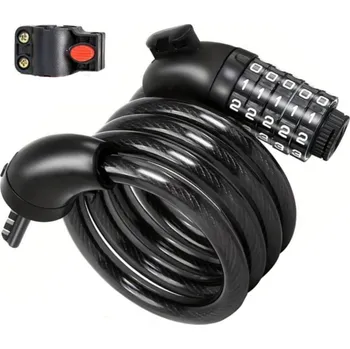 Zámek na kolo Zabezpečení kola lankem SATIS s kódem