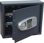 Skříňka na klíče s trezorem, 50 klíčů, elektronický zámek, 340x400x120 mm