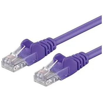 Síťový kabel PremiumCord Patch kabel UTP RJ45-RJ45 level 5e 5m fialová