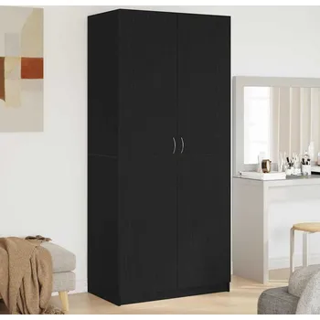 Komoda vidaXL Šatní skříň Černý dub 90 x 52 x 200 cm kompozitní dřevo [862436]