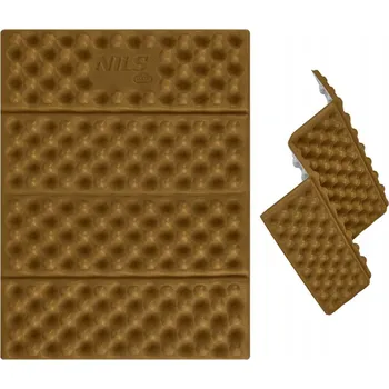 Karimatka Hnědá kempingová karimatka 40x30 IXPE pěnová hliníková fólie Nils Camp