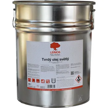 Olej na dřevo LEINOS 241 - Tvrdý olej světlý (jasný) 30lt