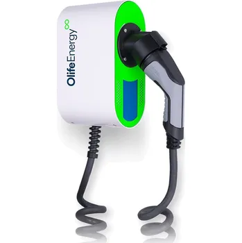 Elektromobilita OlifeEnergy WallBox BASE, dobíjecí stanice s krouceným kabelem, 22kW