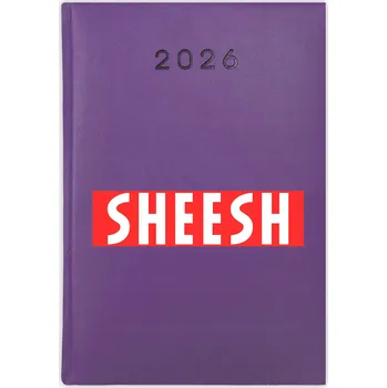 Kalendář Knižní kalendář 2026 A5 FunnyCase fialový