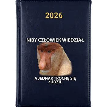 Kalendář Knižkový kalendář 2026 A5 FunnyCase modrý