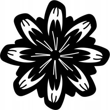 Samolepicí dekorace na vozidlo Samolepka na auto – květiny mandala, grafický design