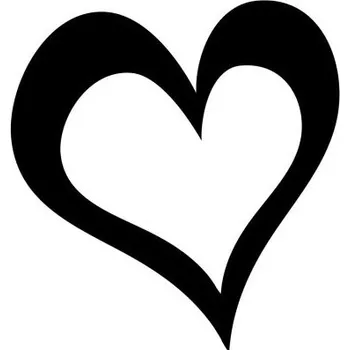 Samolepicí dekorace na vozidlo Samolepka na auto - srdce