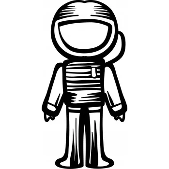 Samolepicí dekorace na vozidlo Samolepka na auto - Kosmonaut