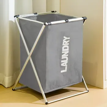 Koš na prádlo Skládací koš na prádlo, šedá, TOTA