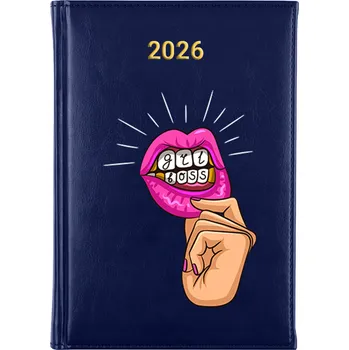 Kalendář Knižní kalendář 2026 A5 modrý