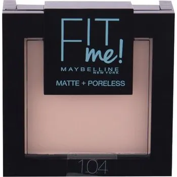 Pudr Maybelline Fit Me! Matte + Poreless Compact Matte Powder - Kompaktní matující pudr 9 g - 104 Soft Ivory