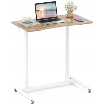 Obdélníkový psací stůl Costway 95 x 52 x 106 cm, odstíny hnědé