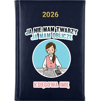 Kalendář Knižkový kalendář 2026 A5 FunnyCase modrý