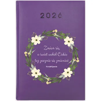 Kalendář Knihový kalendář 2026 A5 fialový