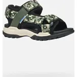 Chlapecké sandály GEOX BOREALIS TMAVĚ ZELENÁ 27