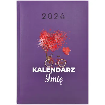 Kalendář Knihový kalendář 2026 A5 fialový