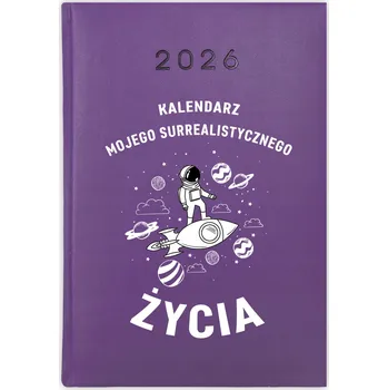 Kalendář Knihový kalendář 2026 A5 fialový