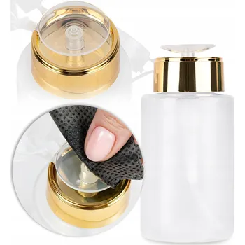 Dávkovač mýdla Dávkovač Allepaznokcie zlatý 150 ml s pumpičkou na tekutiny