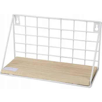 police Police dřevěná DOCHTMANN 25 x 10 cm bílá