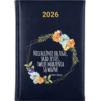 Kalendář Knižkový kalendář 2026 A5 FunnyCase modrý