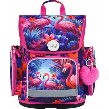 Školní batoh BAAGL Školní aktovka Ergo Flamingos