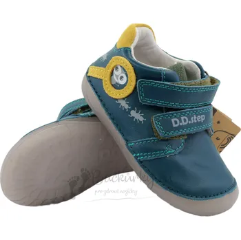 Chlapecké polobotky Dětské celoroční barefoot boty D.D.Step S070-52576B Calypso Sky - vel. 20